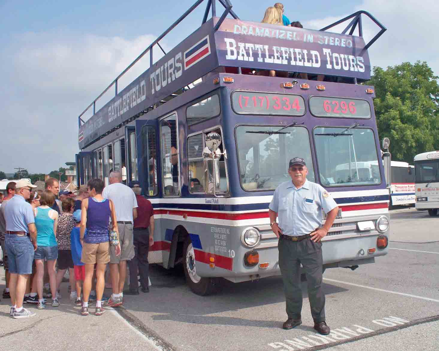 gettysburg battlefield tour bus